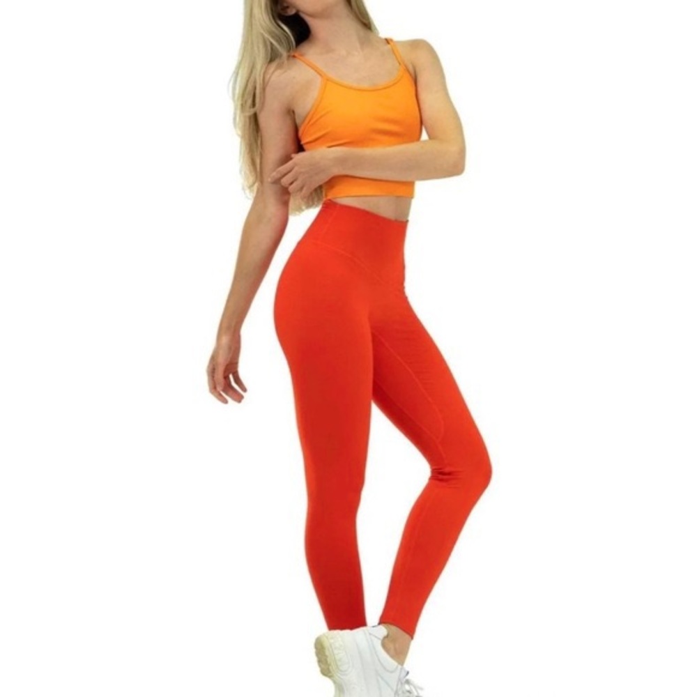 BALANCE ATHLETICA blood orange red leggings